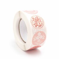 Rolle mit 500 Stickern im Vintage Design 8...