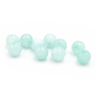 Perlen aus Chalcedon in hellem tükis 8mm 10 Stück