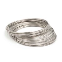 Memory Wire, Spiralarmband in Platinfarben 0,8 mm stark...