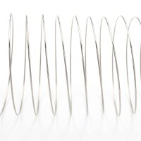 Memory Wire, Spiralarmband in Platinfarben 0,8 mm stark...