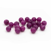 Perlen aus Jade in magenta 6,5mm 20 Stück
