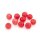 Chalcedon Perlen 8 mm rund Rhodochrosit-Optik rot-pink gefärbt 10 Stück