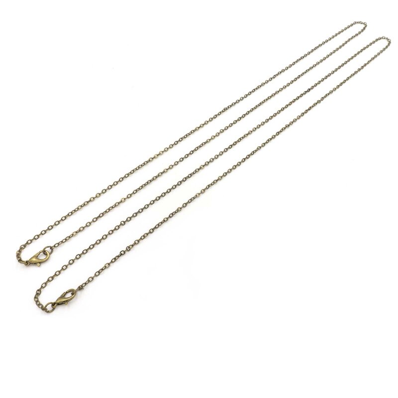 fertige Gliederketten in antik bronzefarben 60cm 2 Stück