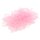 Rocailles Perlen in transparenten rosa 3mm 20 Gramm