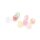 Crackle Glasperlen im Pastell Farbmix 1 Strang mit 65 Perlen