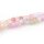 Crackle Glasperlen im Pastell Farbmix 1 Strang mit 65 Perlen