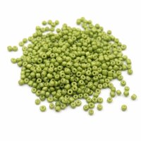 Rocailles Perlen in Avocado 3mm 20 Gramm