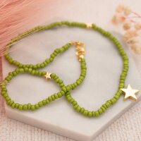 Rocailles Perlen in Avocado 3mm 20 Gramm