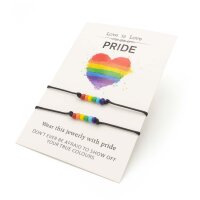 Partnerarmband "Love is Love" mit LGBT Design