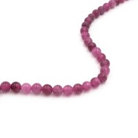 Perlen aus Chalcedon in magenta 7mm 10 Stück