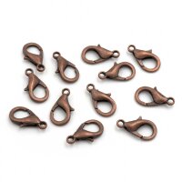 Karabinerverschlüsse in antik kupferfarben 14mm 12...