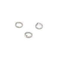 Biegeringe in platinfarben aus 304 Edelstahl 5mm 50...