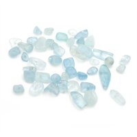 Nuggets als Perlen aus natürlichem Aquamarin 5g