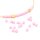 Glasperle in rosa 4mm 1 Strang