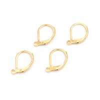 Brisuren mit Öse aus Messing 24k Gold beschichtet 4...