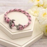 Paracord in rosa mit Muster 4mm 30 Meter