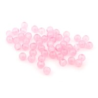 Glasperlen Jade-Optik Rosa 6,5mm 1 Strang