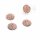 schwarze Cabochons mit Eiskristallen roségold funkelnd 12 mm 10 Stück