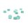 Heishi Perlen aus Amazonit 4mm 10 Stück
