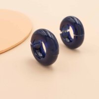 Ansteckcreolen Valentina in blau 2 Stück