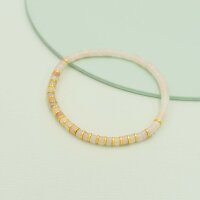 Perlenarmband Blanca mit Aventurinen und goldfarbenen...