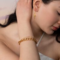 Perlenarmband Blanca mit Aventurinen und goldfarbenen...