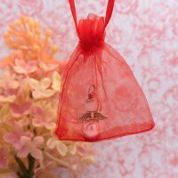Organzasäckchen in Rot 8x6 cm 10 Stück