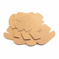 Faltschachtel in braun mit Aufschrift Handmade with Love...