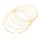 Memory Wire 0,6mm für Colliers in goldfarben 11,5 cm 20 Windungen Karbonstahl