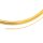 Memory Wire 0,6mm für Colliers in goldfarben 11,5 cm 20 Windungen Karbonstahl