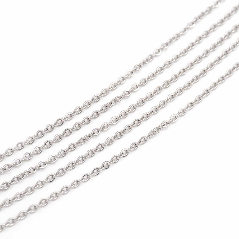 Gliederkette aus 304 Edelstahl 2,4 x 2 mm 4 Meter