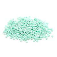gefrostete Rocailles Perlen opak in mint 3mm 10 Gramm