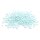matte Rocailles opak in Eisblau 3mm 10 Gramm