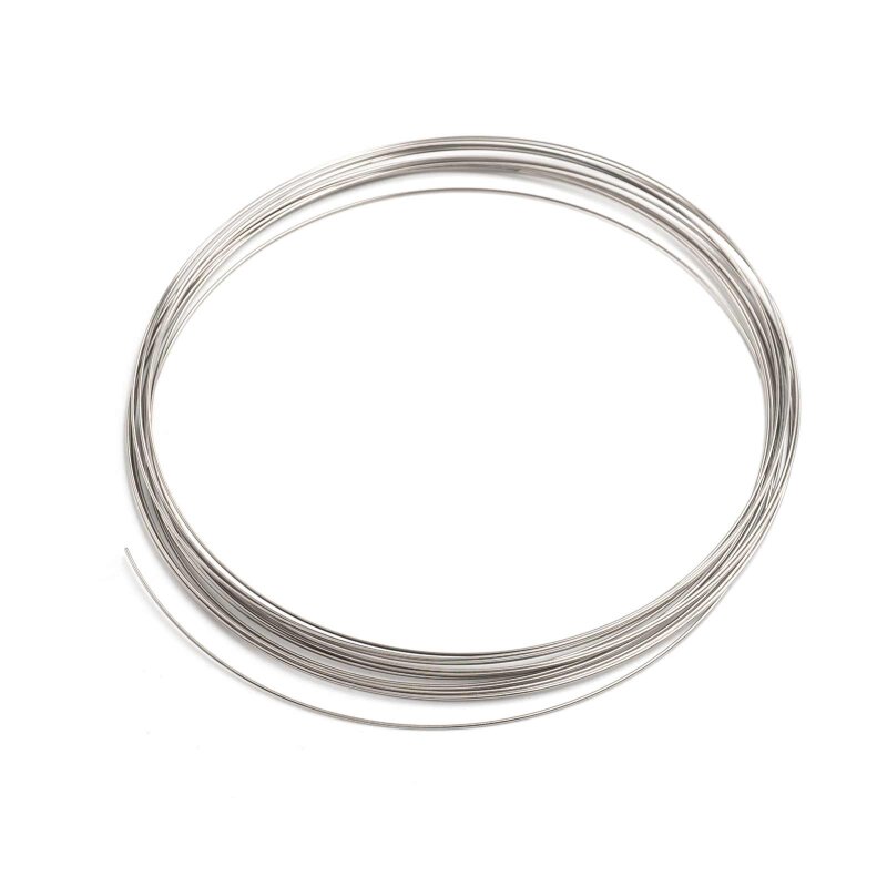 Memory Wire aus Kohlenstoffstahl  für Colliers in platinfarben 20 Windungen