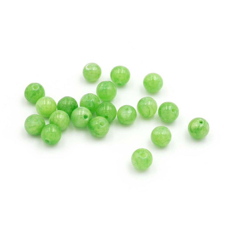 Perlen aus Jade in grün 4mm 20 Stück