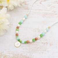 Perlen aus Jade in grün 6 mm 20 Stück