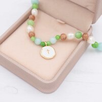 Anhänger Kreuz aus Messing, 18K vergoldet,...