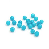 Perle aus Jade in türkis gefärbt 6mm 20 Stück