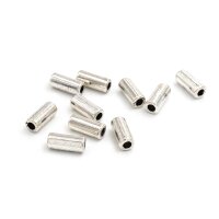 längliche Perle in antik silber 12mm lang mit 2,5mm...