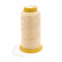 Makramee Garn 0,6mm in Seidenoptik eine Spule 120m in Beige