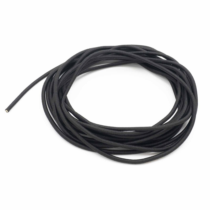 Gummiband in schwarz 2mm 4 Meter