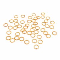 Biegeringe in goldfarben 8mm 50 Stück