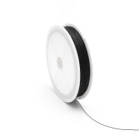 Tigertail ummantelter Stahldraht in schwarz 0,4mm 50 Meter