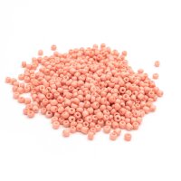 gefrostete Rocailles Perlen opak in apricot 3mm 20 Gramm