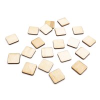 quadratische Holzplättchen 20mm 20 Stück