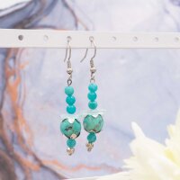 Perlen aus Jade in türkis 4mm 20 Stück