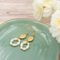 Ohrhaken aus 316 Edelstahl mit 18K Goldbeschichtung 10...