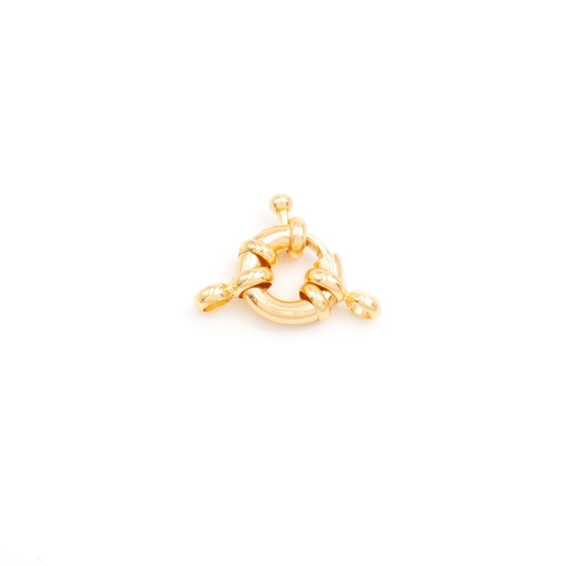 Federring 11 mm mit 18K Goldbeschichtung