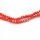 Glasschliffperlen mit Farbverlauf in orange und rot 4x3mm 50 Stück