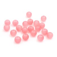 Glasperlen im Jadedesign in koralle 10mm 20 Stück